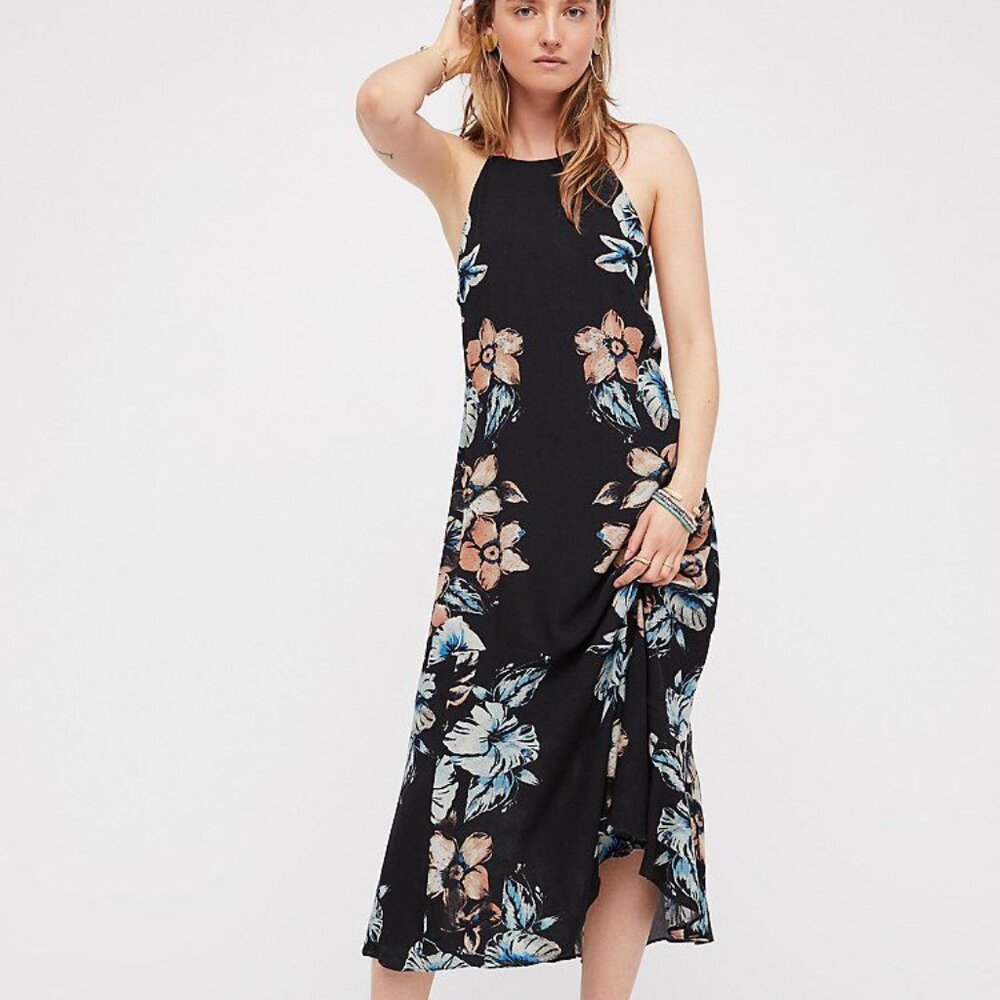 Free People Back To You Midi Dress L